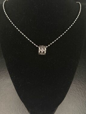 Chrome Hearts Loop Floral Crusader Flower Cross Unisex Necklace